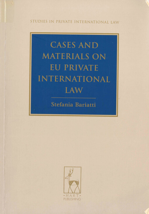 Cases and materials on EU private international law