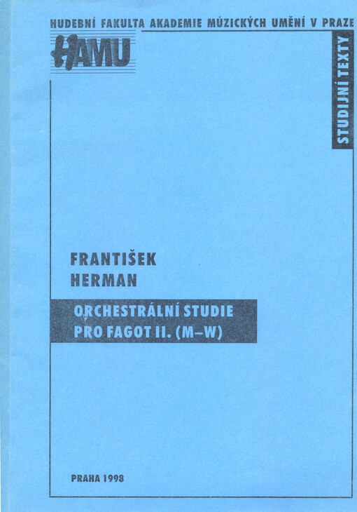 Orchestrální studie pro fagot. II., (M-W)
