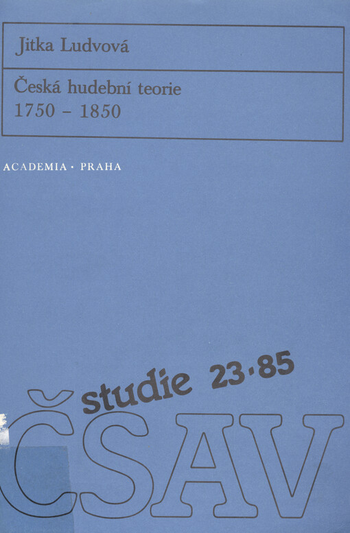 Česká hudební teorie 1750-1850