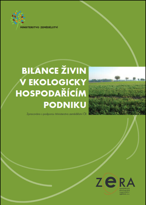 Bilance živin v ekologicky hospodařícím podniku : metodická pomůcka