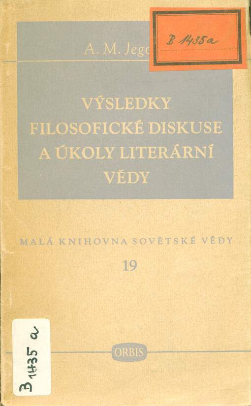 Výsledky filosofické diskuse a úkoly literární vědy