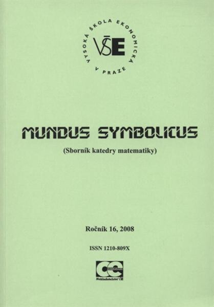 Mundus symbolicus : sborník katedry matematiky