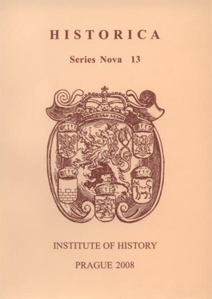 Historica : historical sciences in the Czech Republic. Series Nova