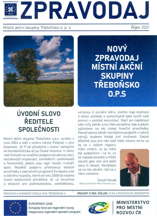 Zpravodaj Místní akční skupiny Třeboňsko o.p.s.
