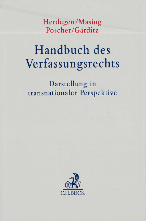 Handbuch des Verfassungsrechts : Darstellung in transnationaler Perspektive