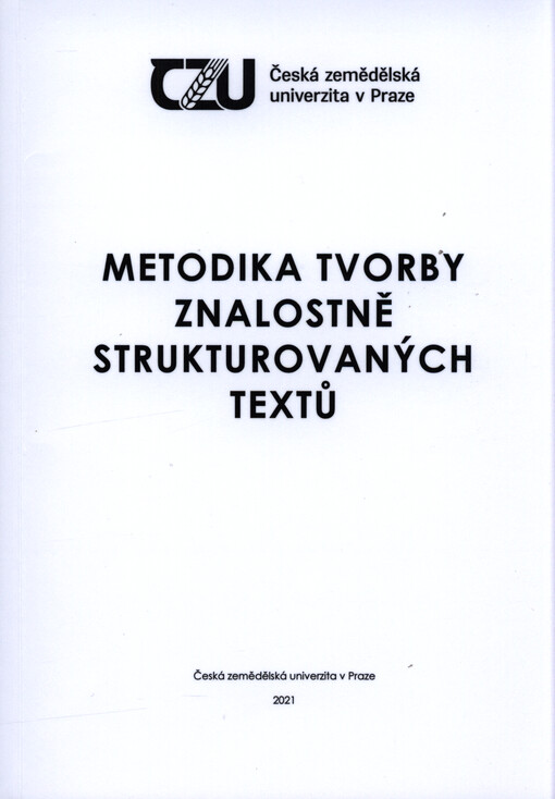 Metodika tvorby znalostně strukturovaných textů