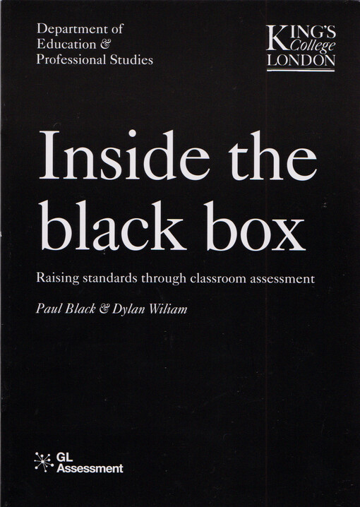 Inside the black box : raising standards through classroom assessment