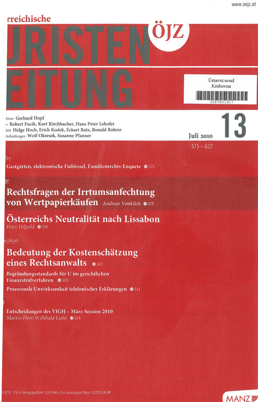 Österreichische Juristen-Zeitung