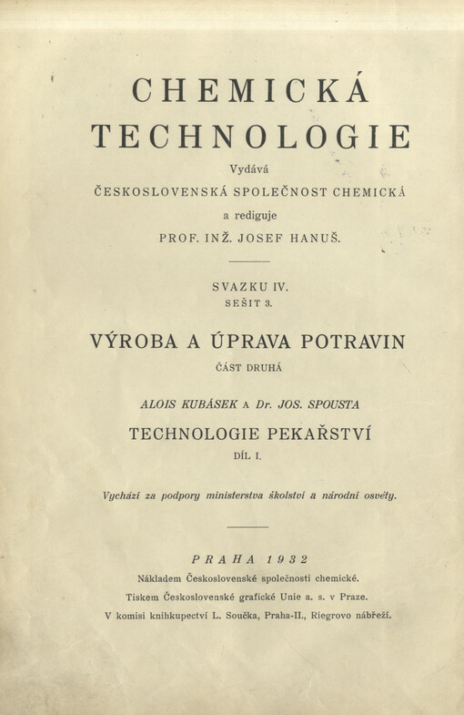 Technologie pekařství