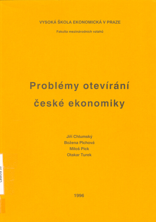 Problémy otevírání české ekonomiky