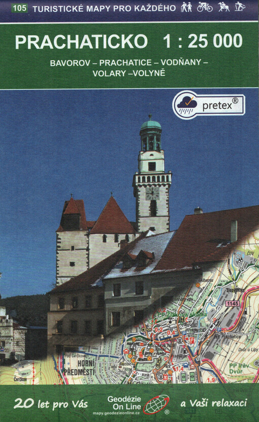 Prachaticko : Bavorov, Prachatice, Vodňany, Volary, Volyně : cykloturistická, turistická a lyžařská mapa 1:25 000