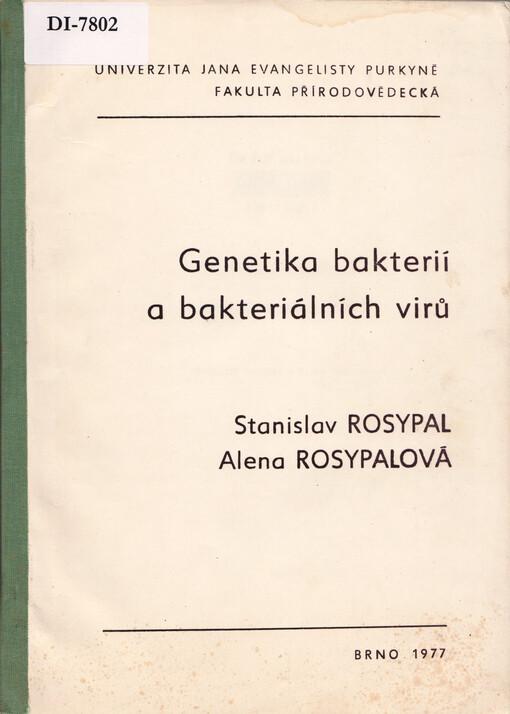 Genetika bakterií a bakteriálních virů