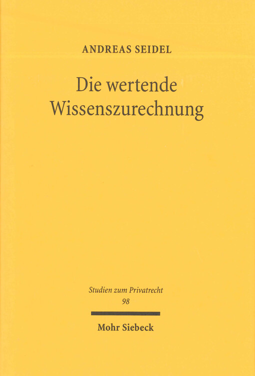 Die wertende Wissenszurechnung