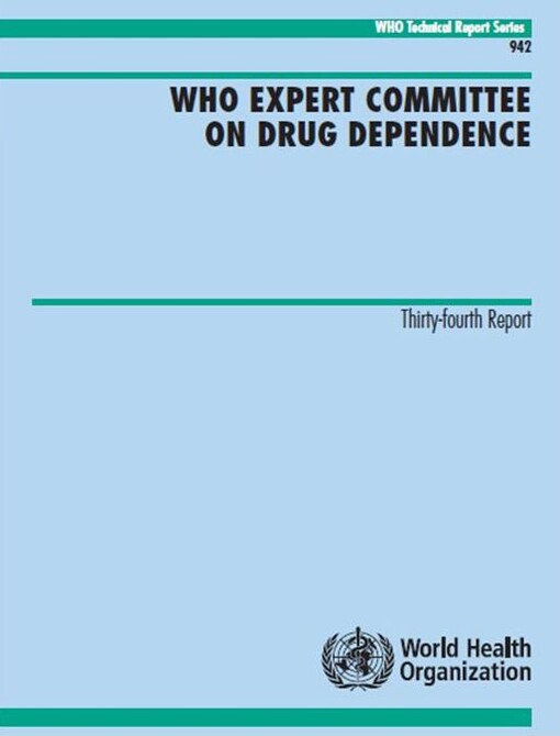 WHO Expert Committee on Drug Dependence : thirty-fourth report