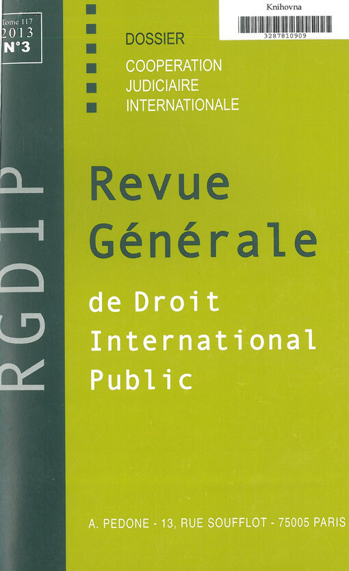 Revue Générale de Droit International Public
