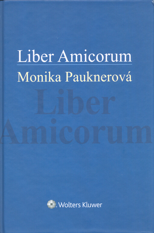 Liber Amicorum - Monika Pauknerová