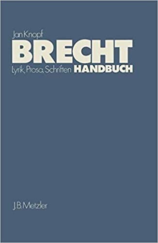Brecht-Handbuch : Lyrik, Prosa, Schriften : eine Ästhetik der Widersprüche