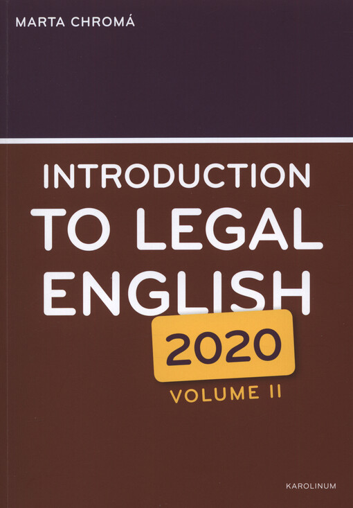 Introduction to legal English : 2020