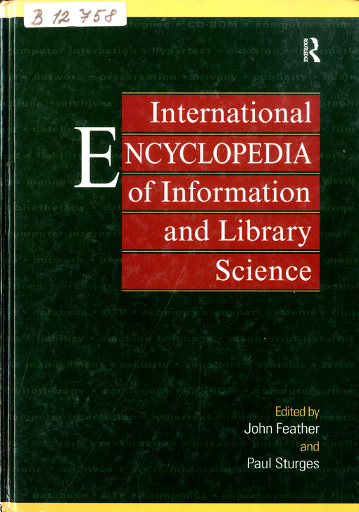 International encyclopedia of information and library science