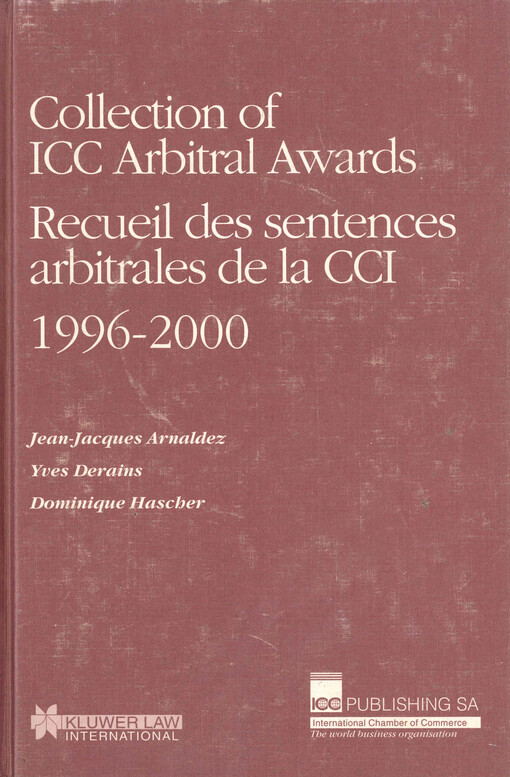 Collection of ICC arbitral awards, 1996-2000