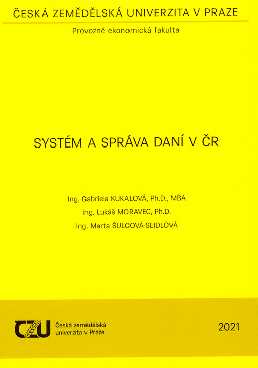 Systém a správa daní v ČR