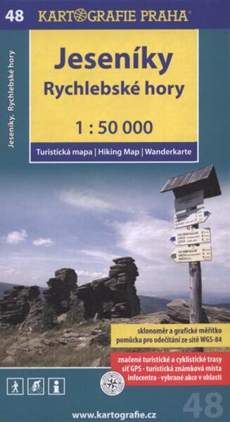 Jeseníky, Rychlebské hory turistická mapa 1:50 000