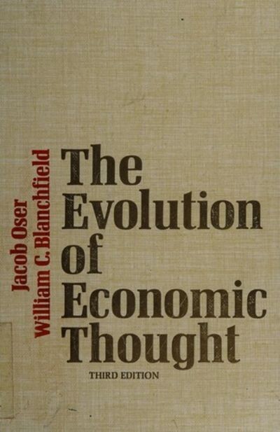 The Evolution of Economic Thought