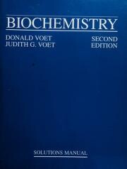 Biochemistry, Solution's Manual