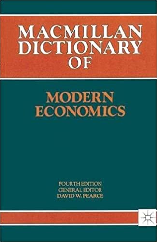 Macmillan Dictionary of Modern Economics