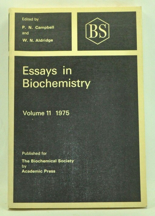 Essays in biochemistry. Volume 11