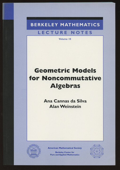 Geometric Models for Noncommutative Algebra (Berkeley Mathematics Lecture Notes, V. 10)