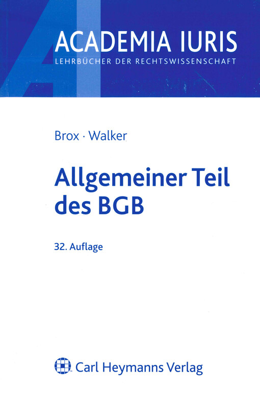 Allgemeiner Teil des BGB