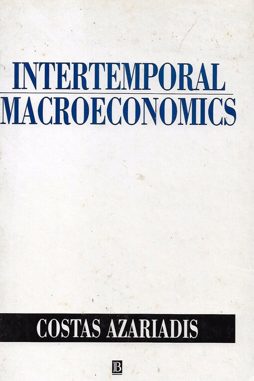 Intertemporal macroeconomics