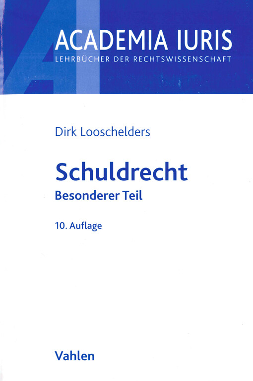 Schuldrecht : besonderer Teil