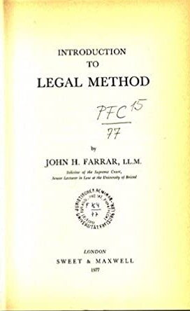 Introduction to legal method