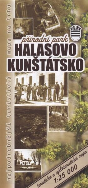 Halasovo Kunštátsko cykloturistická a turistická mapa