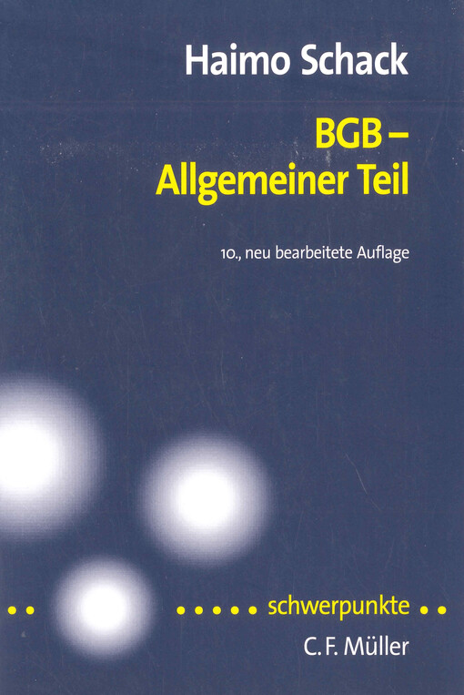 BGB - allgemeiner Teil