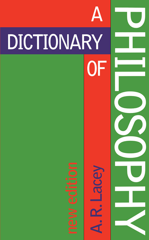 A dictionary of philosophy