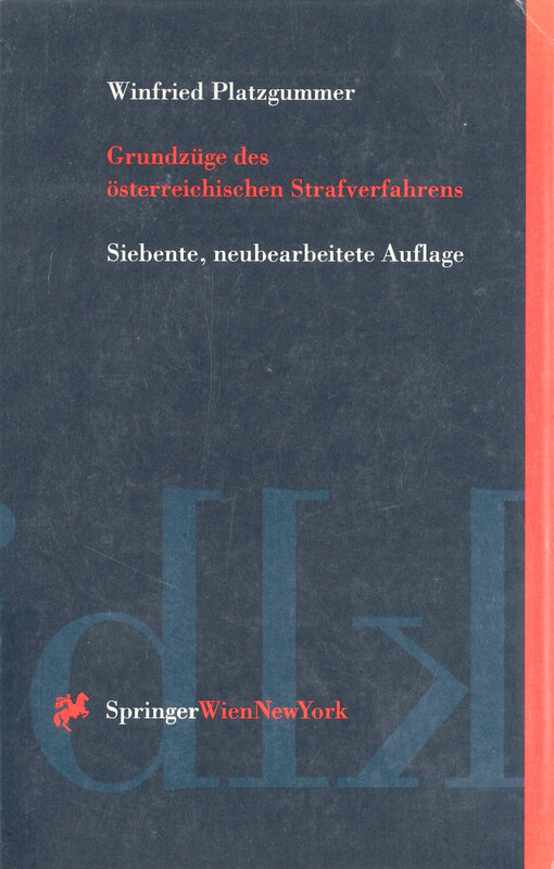 Grundzüge des österreichischen Strafverfahrens