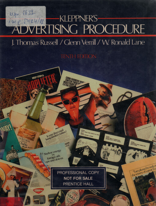 Kleppner's advertising procedure