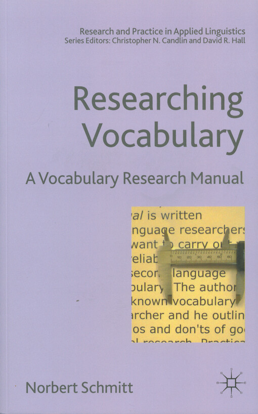 Researching vocabulary : a vocabulary research manual