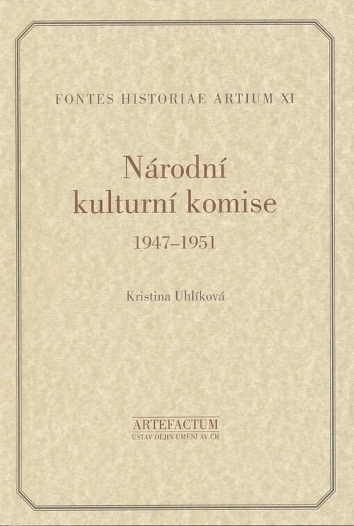 Národní kulturní komise 1947-1951