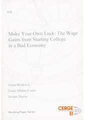 Make your own luck : the wage gains from starting college in a bad economy  (odkaz v elektronickém katalogu)