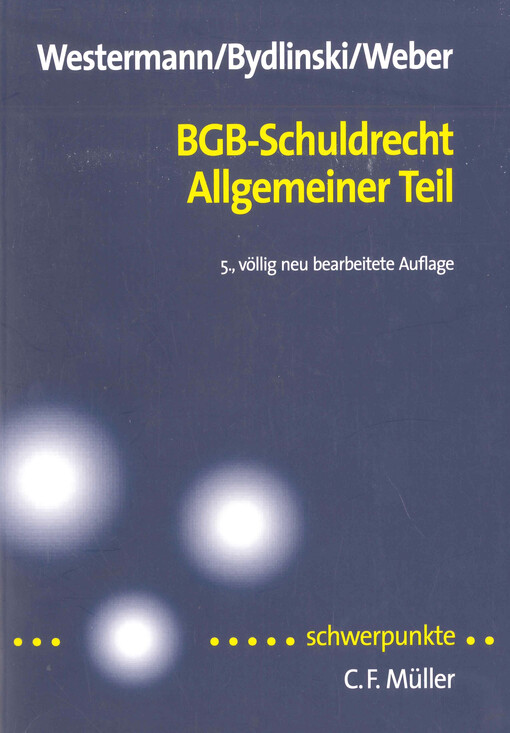 BGB - Schuldrecht, allgemeiner Teil