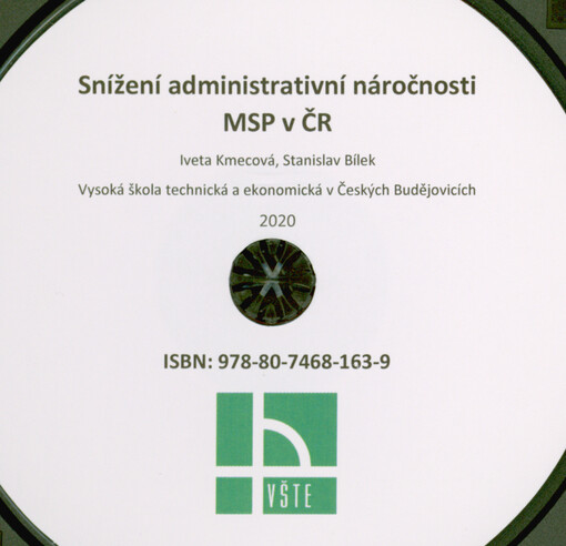 Snížení administrativní náročnosti MSP v ČR