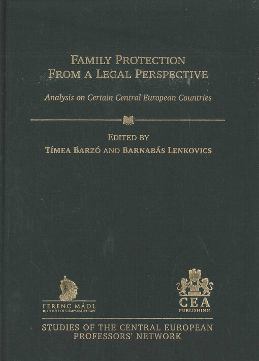 Family protection from a legal perspective : analysis on certain Central European countries