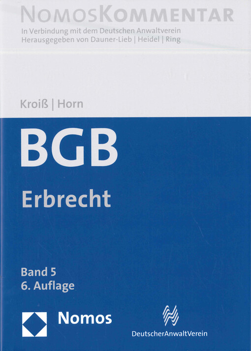 BGB : Erbrecht. Band 5, §§ 1922-2385