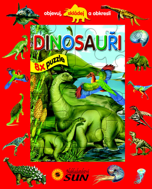 Dinosauři: 8x puzzle