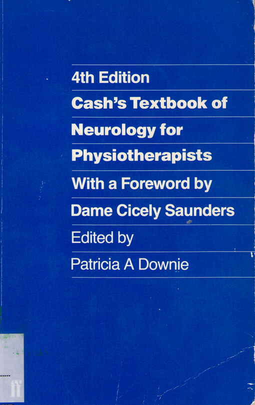 Cash's textbook of neurology for physiotherapists