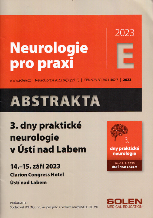 ... dny praktické neurologie : Ústí nad Labem ... : abstrakta